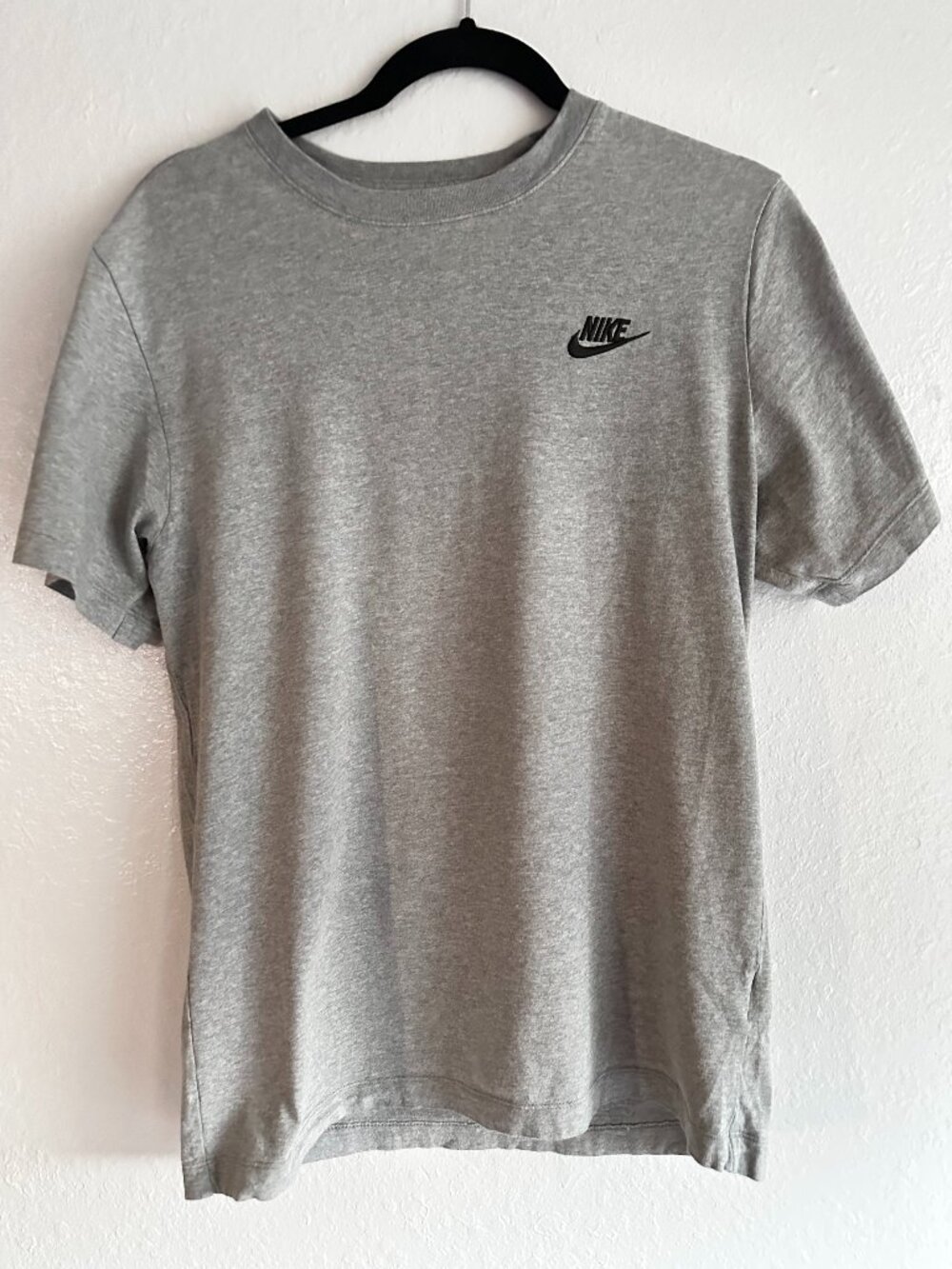 Nike Sportswear Grey Embroidered Logo T-Shirt